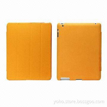 Ultra-thin PC Cases with Smart Covers for iPad 3G, Available in Orange Color, Fashionable Concept